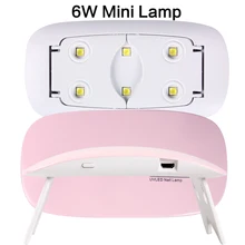 1 шт. 6 Вт солнце УФ-мини-светодиоды лампа, Сушилка для ногтей USB кабель отверждения Цветной Гель-лак ногти быстрая сушка Портативный Маникюр машина для ногтей искусство дома