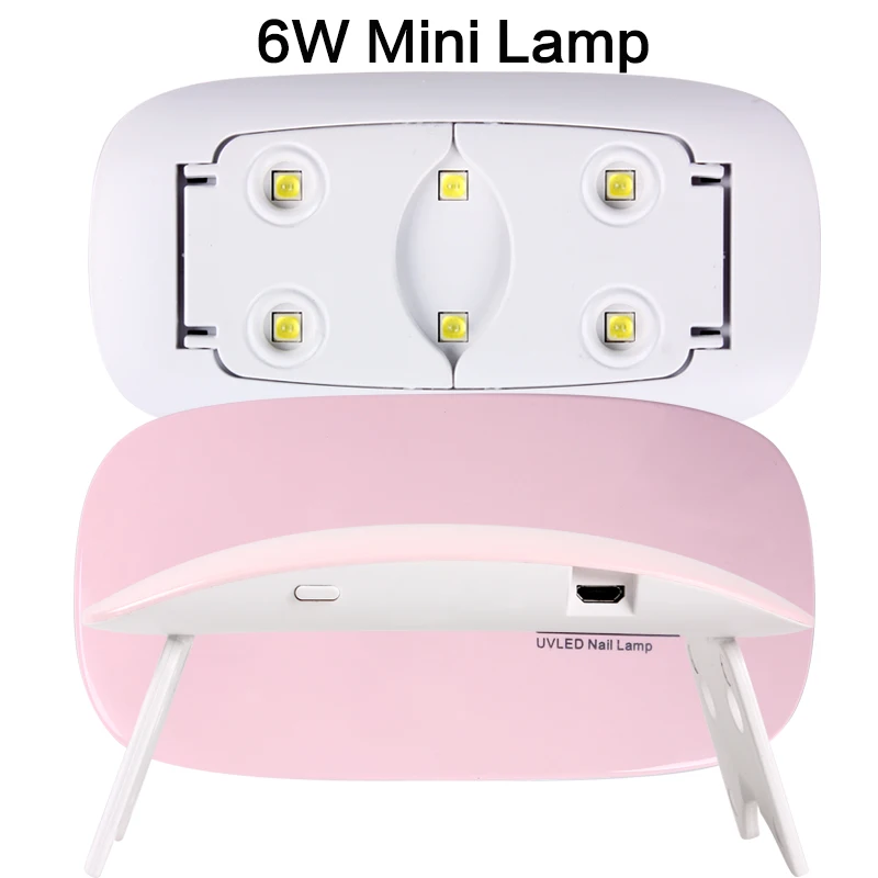 1pcs 6W Sun Mini UV LED Nail Lamp Dryer USB Cable Curing Color Gel Polish Nails Fast Dry Portable Manicure Machine Art Home | Красота и