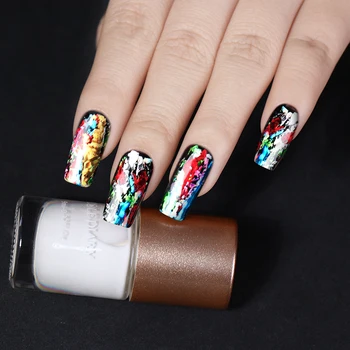 

NICOLE DIARY 9ml Nail Glue Polish for Nail Foil Transfer Sticker sparkly Sky Paper Glue DIY Accessories varnish