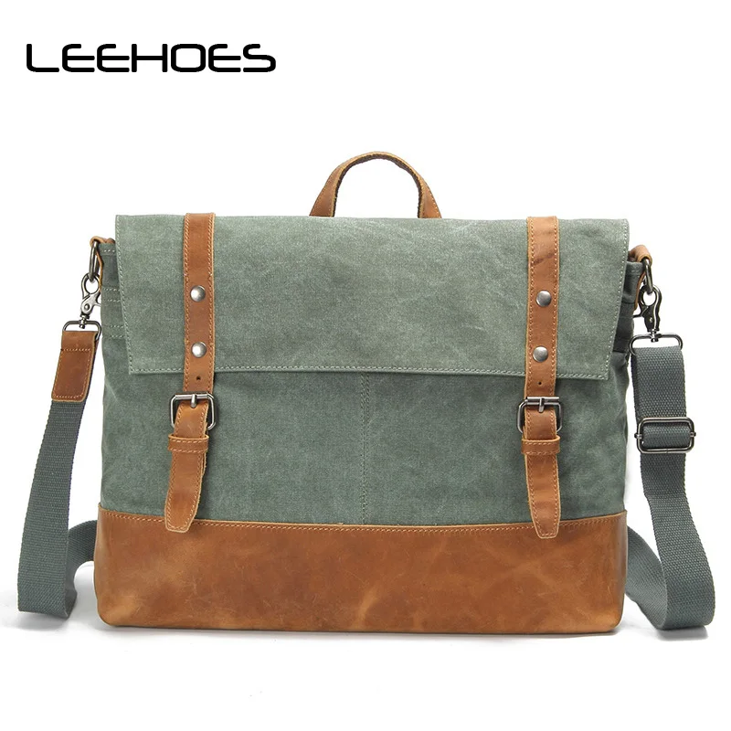 

High Quality Men Shoulder Bags Fashion Canvas Bag Student Retro Leisure Messenger Bag Large Travel Bags Tote Bolsa Masculina