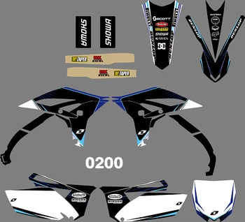 

3M 5 Styles Motorcycle Graphic Dirt Bike Sticker kit TEAM GRAPHICS BACKGROUNDS DECALS STICKERS FOR YAMAHA YZF250 2010-2013