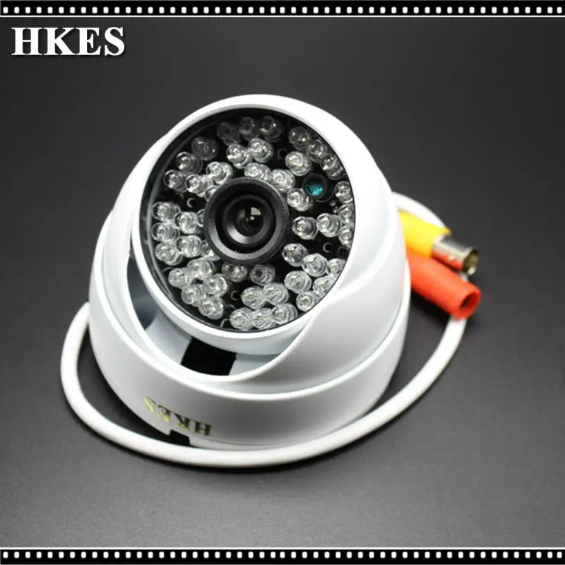 

HKES New 720P Mini Camera Wired CCTV Camera HD Outdoor Indoor IR CUT Night Vision CMOS Security AHD Camera