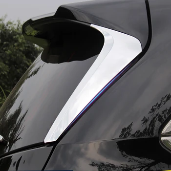 

For Toyota Highlander Kluger 2014 2015 2016 2017 2018 Chrome Rear Window Side Spoiler Wing Trim Cover Bevel Pillar Post Molding