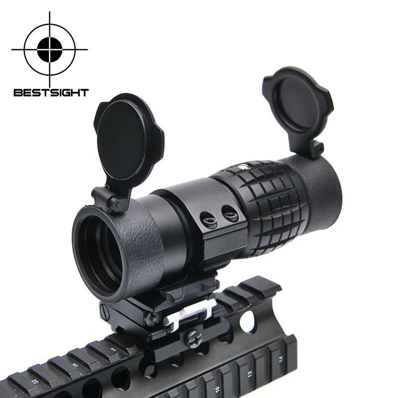 

Tactical Aim Optic Sight 3X Magnifier Scope Compact Hunting Riflescope Sights with Fit for 20mm Airsoft Rifle Rail Mount