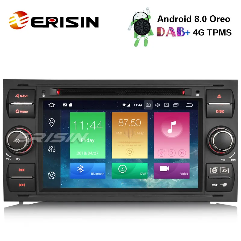 Автомобильный DVD Радио Erisin ES7431FB 7 &quotAndroid 8 0 gps DVB-T2 передатчик DAB + TPMS для Ford Galaxy Focus |