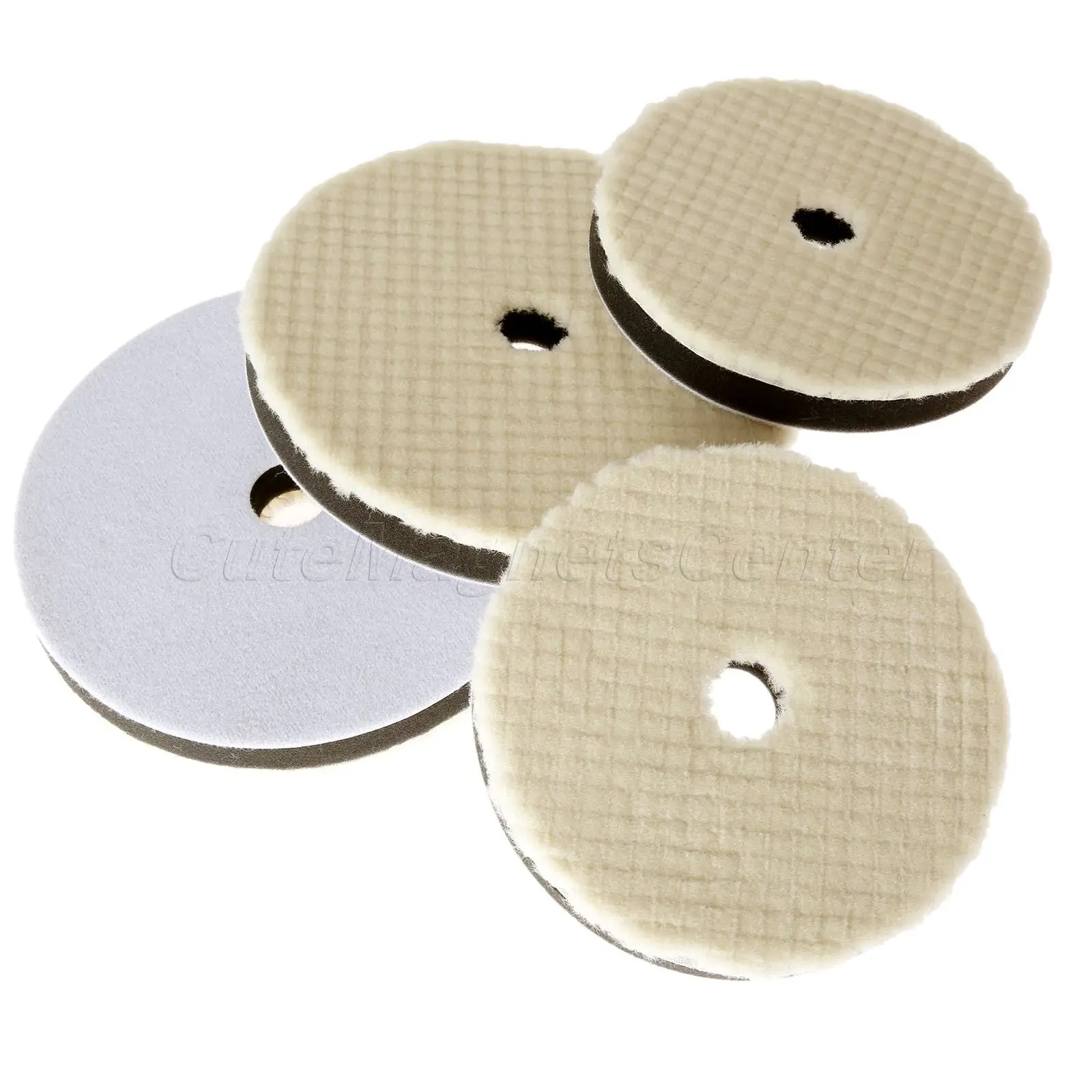 6inch 7inch 150mm/180mm Lambs Woolen Polishing Pad For Car Polisher