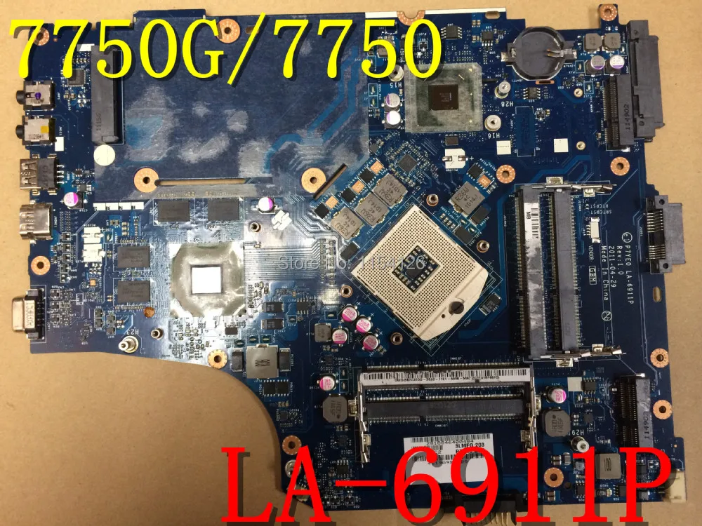 Материнская плата для ноутбука acer aspire 7750 7750G LA-6911P MBRCY02002 Intel неинтегрированная DDR3 полностью протестированная