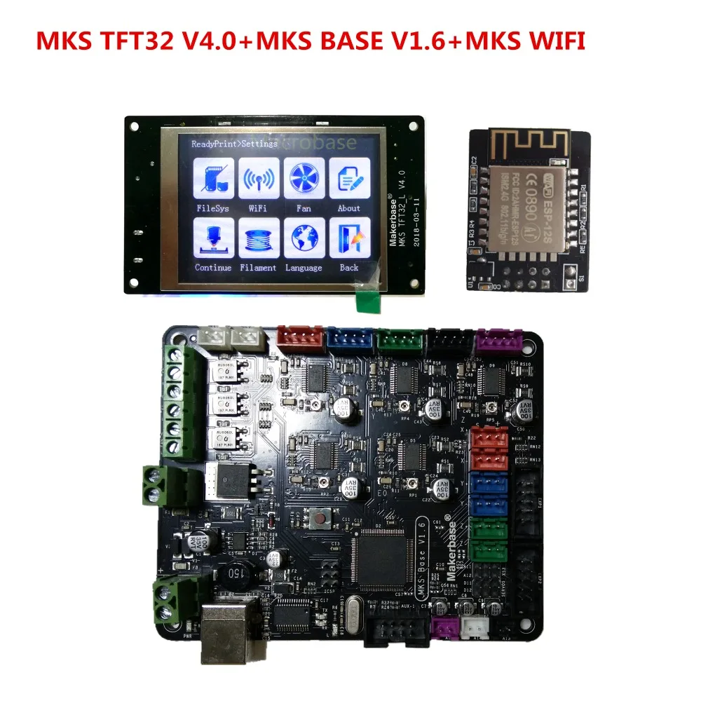 MKS BASE v1.6 + MKS TFT32 V4.0 touch screen all in one controller 3d printer starter kit imprimante Reprap TFT 32 control panel