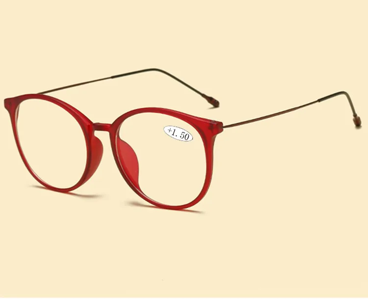Новинка, женские стильные очки для чтения по рецепту, модные круглые очки для пресбиопии с полной оправой для женщин, oculos de leitura