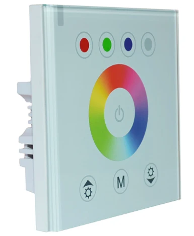 Беспроводной светодиодный светильник в комплекте с настенной панелью контроллер RGB 5050 300 светодиодный s светильник+ сенсорная панель RF контроллер+ усилитель+ Мощность - Испускаемый цвет: white panel