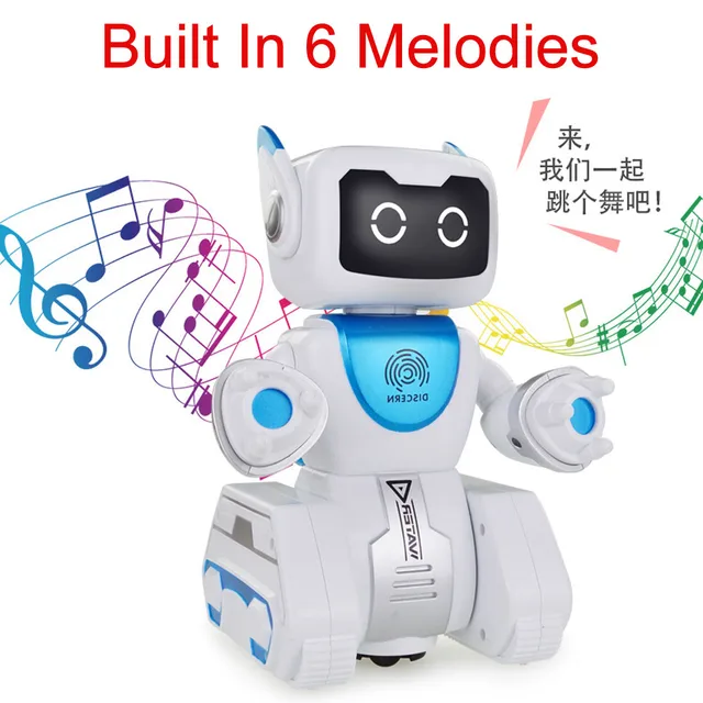 Hydroelectric Power Interactive Remote Control Robot Automatic Steering Toy Gift Kid Child Christmas Gift Fun Cute Eject
