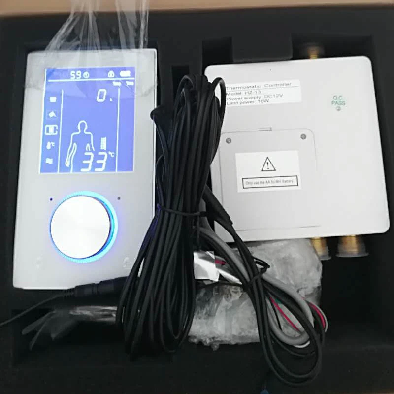 

JMKWS Digital Auto-Thermostat Control shower mixer valve display Intelligent Luminescence bathroom faucet Touch Screen 3 Jets