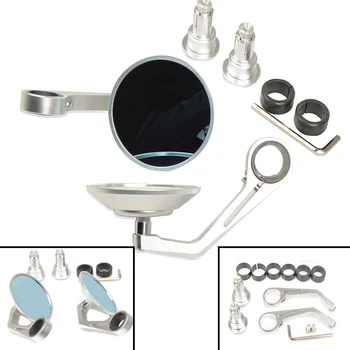 

Universal 7/8" Handlebar Aluminum Alloy Motocycle Rearview Mirrors Moto End Motor Side Mirrors Motorcycle Cafe Racer Accessories