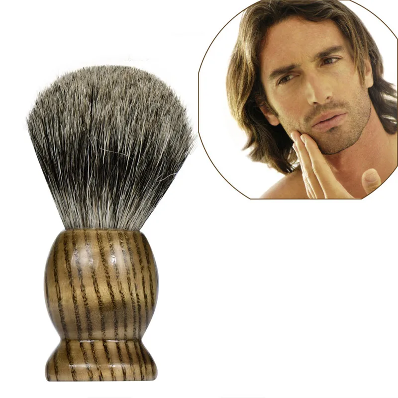 

2019 new Shaving Brush Pure Badger Hair Shaving Brush Wood Handle Best Shave Barber Shaving Tool Wholesale & Drop Shipping