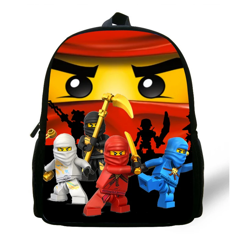 

12-inch Kids Backpack Cartoon Ninjago Backpack Girls School Bag Casual Daypack Children Bag Boys Daily Backpack