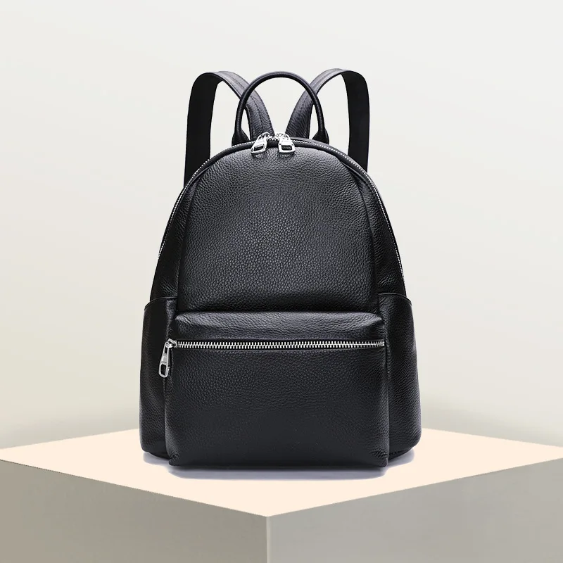 

PASTE female First layer cowhide backpack Leather women anti-theft large Schoolbag tide Totes Casual Fashion lady travel bags