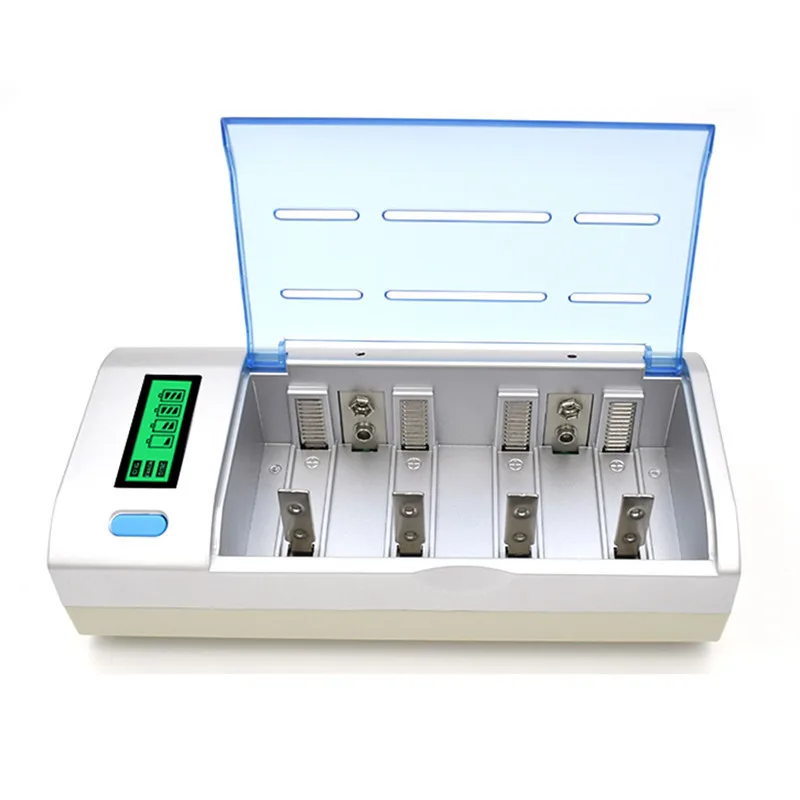 

C906W 22650 Battery Charger AAA / C / D / AA Battery Charger 4 Slots LCD Display Multi Usage Car Charger Rechargeable Battery