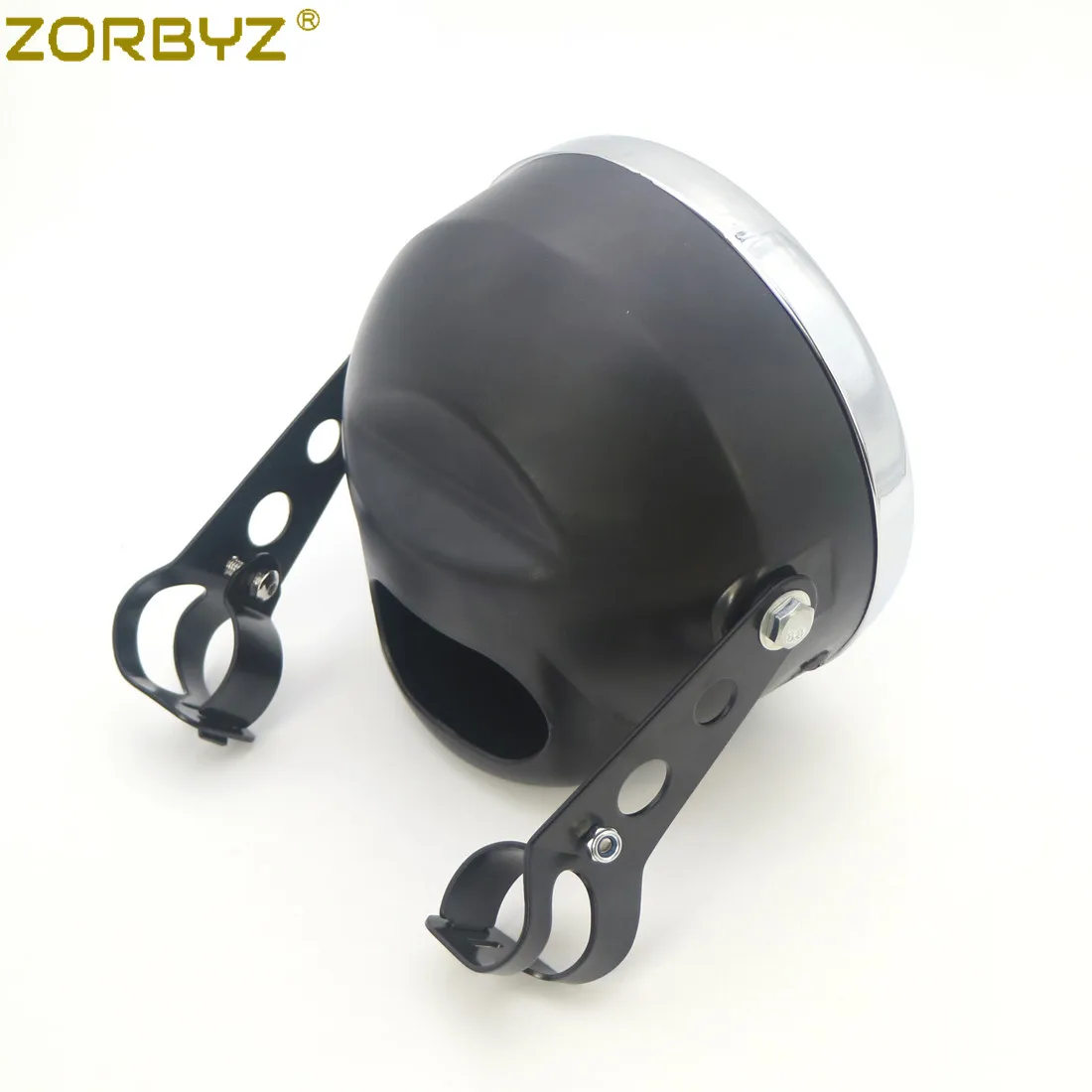 ZORBYZ мотоцикл черный 7 ''светодиодный круглый фара с 28 43 мм вилка трубки