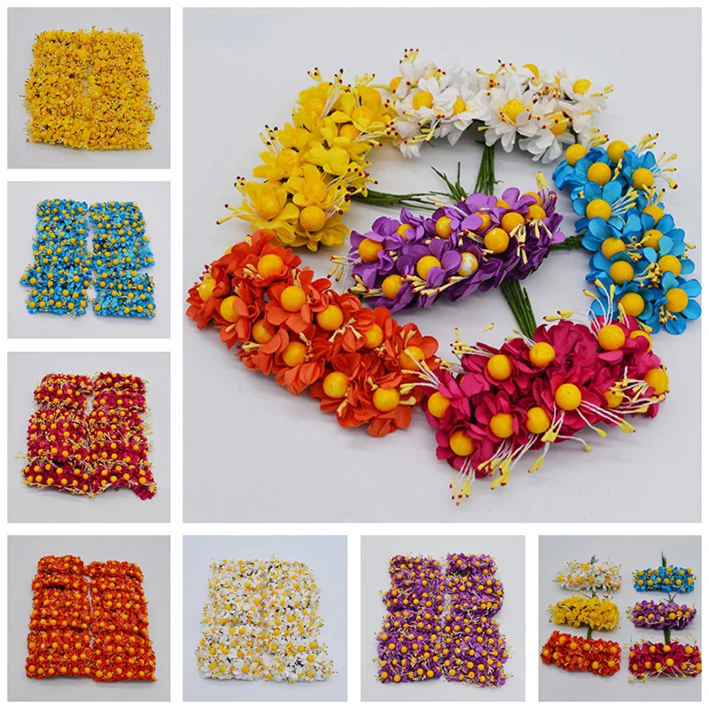 Buy 12/36/72/144pcs Yellow Ball Stamen