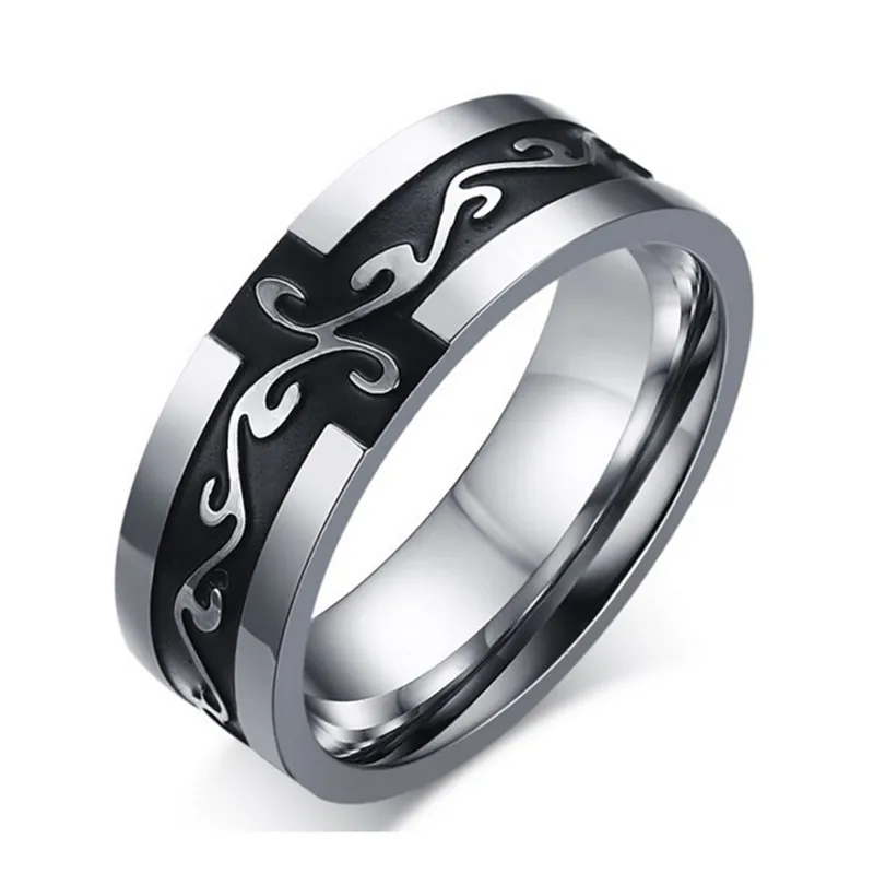 8 мм, винтажное властное кольцо с драконом, кольцо из нержавеющей стали, мужское кольцо, женское кольцо,, новая мода