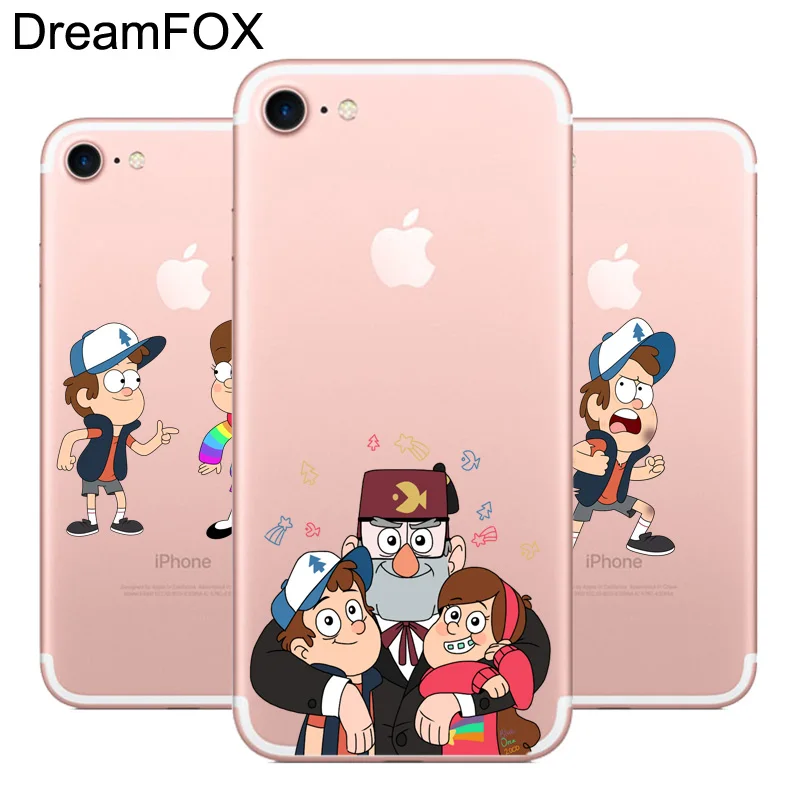DREAMFOX L531 Гравити Фолз Мягкий ТПУ силиконовый чехол для Apple iPhone 11 Pro XR XS Max 8X7 6 6S Plus 5 5S