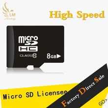 Factory OEM full storage memory card micro sd card 8GB bulk micro SD Card with adapter
