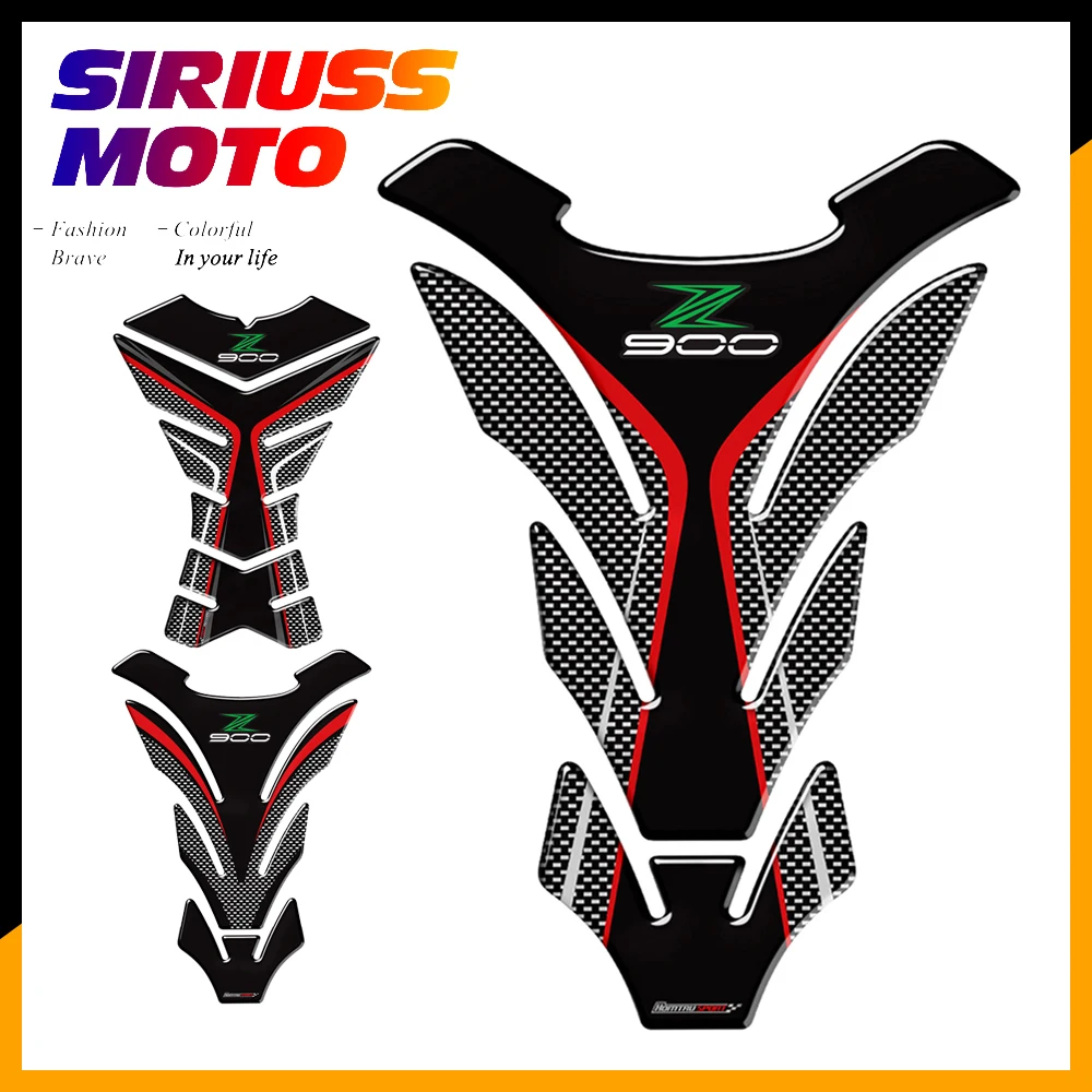 

3D Motorcycle Tank Pad Protector Decal Stickers Case for Kawasaki Z900 Z900RS Tank