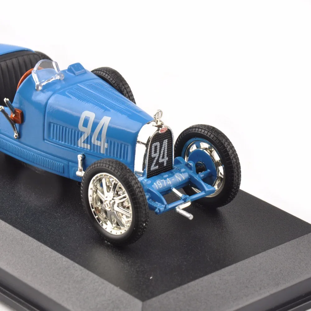 Недорогие детские игрушки литья под давлением 1/43 Синий Bugatti T35B Grand Prix спортивный 1928 Louis Хирон классический автомобиль подарок на год