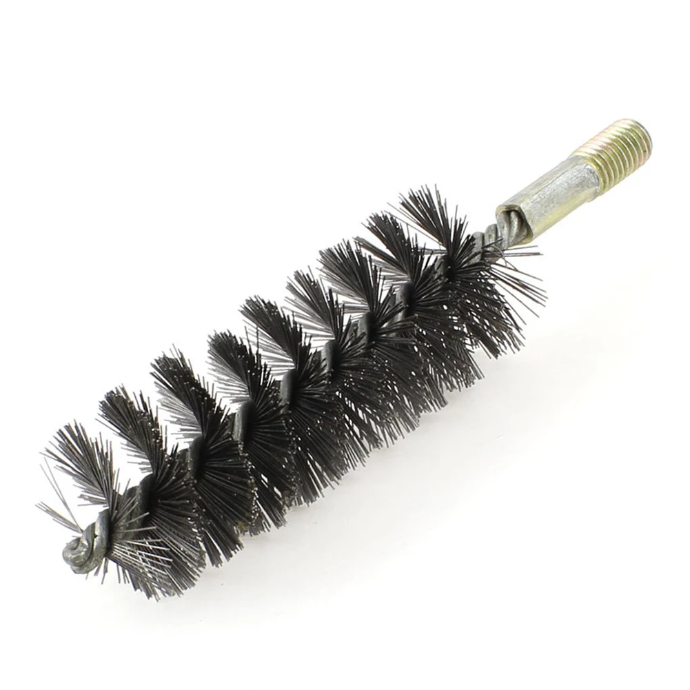 Diameter Steel Wire pipeline Brush Cleaning Tool 12mm Thread 40mm in