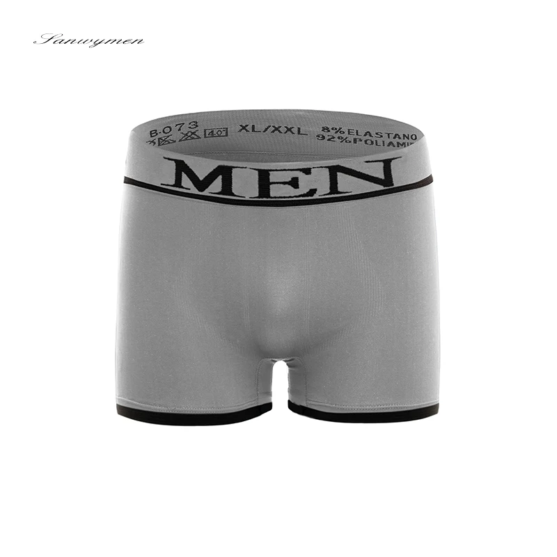 

Boxer Mens Underwear Cotton Man Breathable Solid Flexible Shorts Boxer Pure Color Underpants Sexy Men Underwear ST-B073