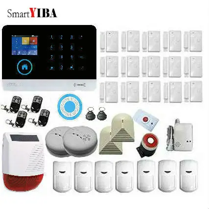 SmartYIBA WiFi 2G GSM Home Security font b Alarm b font System Wireless Outdoor Solar Strobe