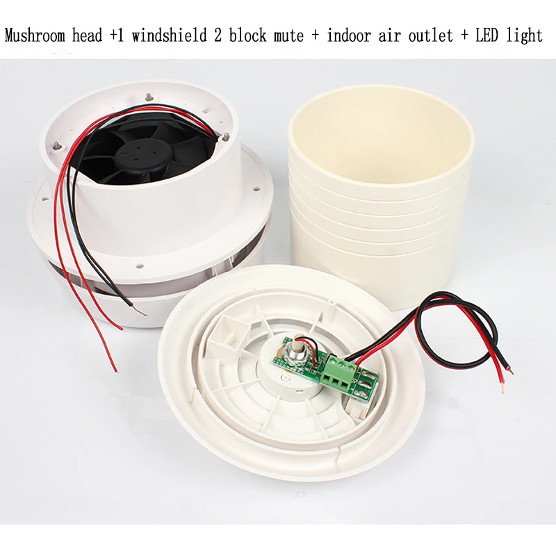 12V RV вытяжной вентилятор с грибной головкой для внутреннего воздуха для автомобиля на автомобиле с сильным ветром светодиодный светильник