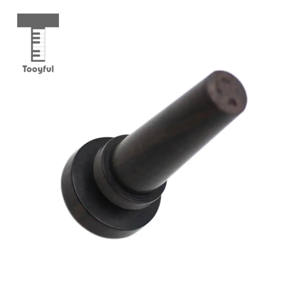 Tooyful Finest Ebony Violin Fiddle Tail Nail Fasten Tailpiece Black for 3/4 4/4 Size Violin Replacement Parts