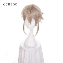 Ccutoo 35 см блонд короткий аксессуар для волос пушистой цветок синтетический парик теплостойкое волокно косплей парик COS