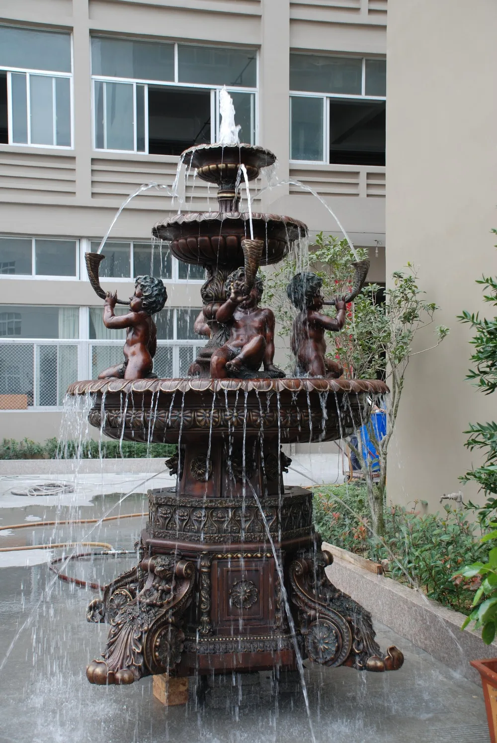 10" в натуральную величину Европейская бронзовая скульптура для фонтана супер большая открытая садовая статуя вилла фонтан украшение