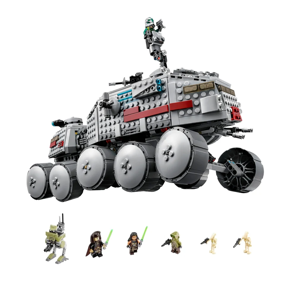 

933Pcs StarsWars Clone Turbo Tank Minifigs Mini Figures Set Model Building Blocks Toys for Kid Christmas Gift Fit Legoness 75151