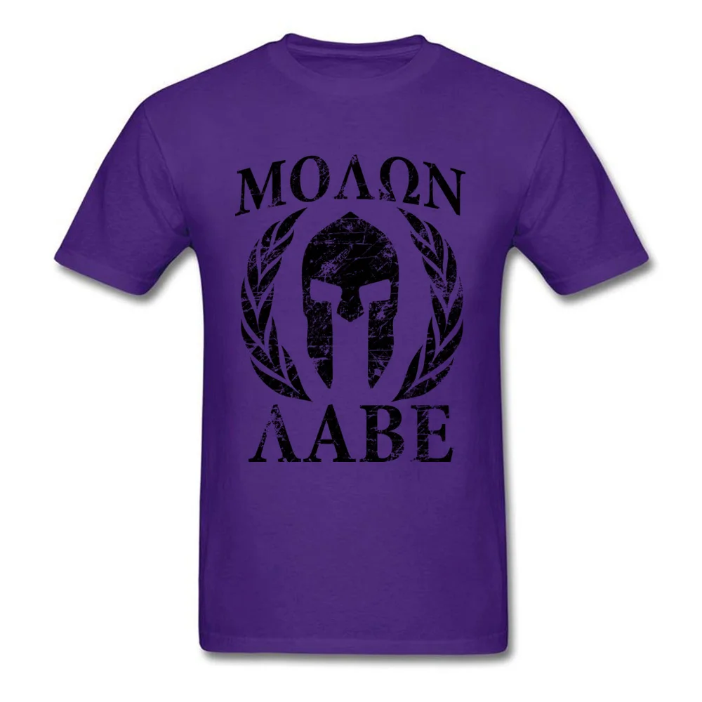 Molon Labe Spartan Trojan Helmet Laurels_purple