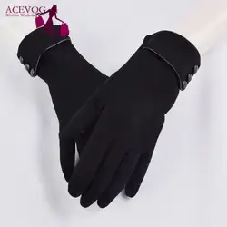 Meaneor женские рукавицы элегантные для зимы вождения плюшевая перчатка женские осенние Фитнес наручные перчатки мягкие зимние перчатки