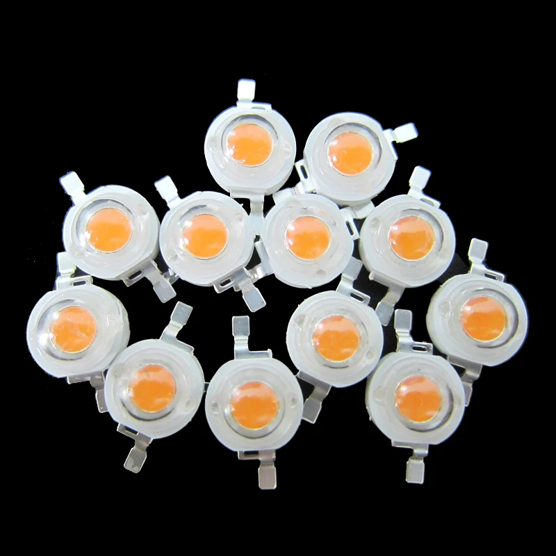 

Lot 5 10 20 50 100pcs 3w White Full Spectrum 380~800nm LED Bead Diode Bulb Light For Plant Grow With 20mm / 16mm Base Plate