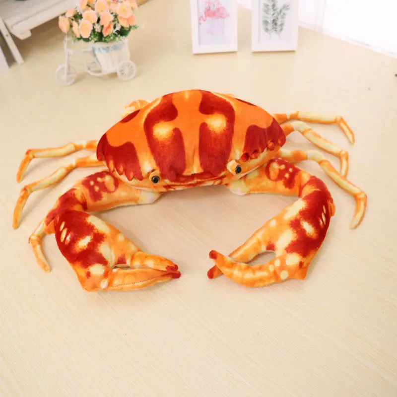 

30/50/70 Cm Giant Simulation Crab Plush Toy Soft Stuffed Ocean Animal Crab Toy Gifts Funny Plush Toy For Children