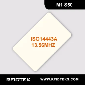 

500PCS/LOT RFID Card 13.56Mhz MF S50 Proximity IC Smart Card Tag 0.8mm Thin For Access Control System ISO14443A