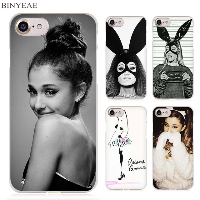 BINYEAE Cat Ar Ariana Grande Clear Cell Phone Case Cover