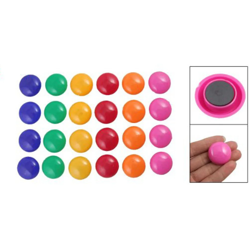 

CLOS 24 Pcs Presentation Whiteboard Colors Round Magnetic Button