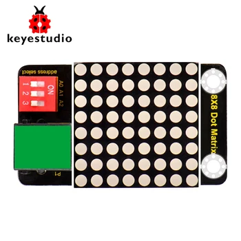 

Keyestudio RJ11 EASY plug 8x8 LED Matrix Module( Address Select ) for Arduino