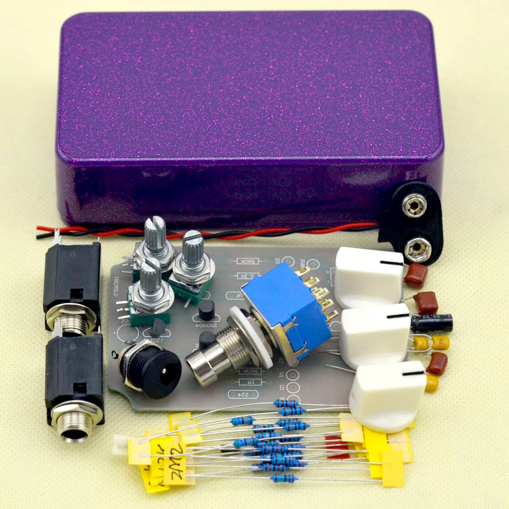 DIY Tremolo effect pedal all kits with 1590b box handmade