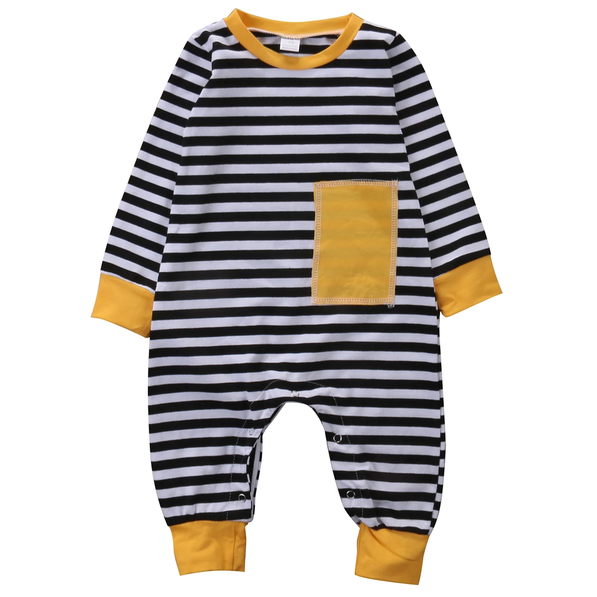 Autumn Newborn Kids Baby Boy Long Sleeve Romper Striped ...