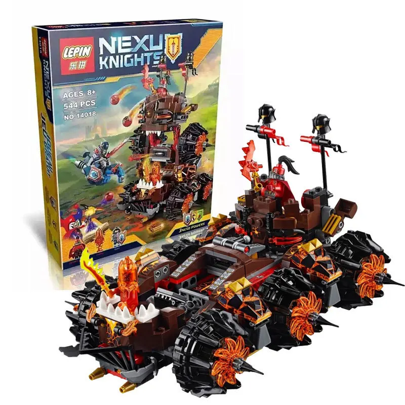 14018 8017 Nexus Knights Siege Machine Model building kits compatible with lego city 3D blocks Educational children toys