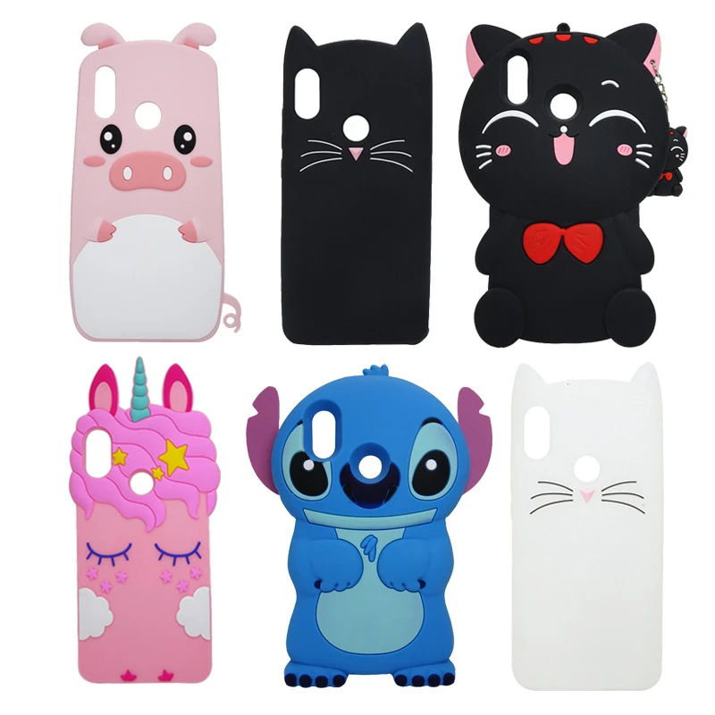 

3D Cute Cartoon Cat Unicorn Stitch Case For Huawei P Smart Plus Cases Soft Silicone Cover For Huawei Nova 3i Coque Huawei Nova 3
