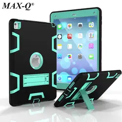 MAX-Q противоударный Heavy Duty чехол для Apple iPad Air 2 защиты кожи резиновый гибридный Чехол подставка для iPad 6