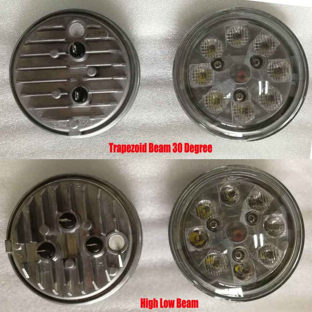 PAR36 авиационный класс светодиодный самолет посадка или такси свет 12 В 24 В DC Высокий Низкий Луч 24 Вт светодиодный рабочий свет комбинированный морской Светодиодный луч x2pcs/лот